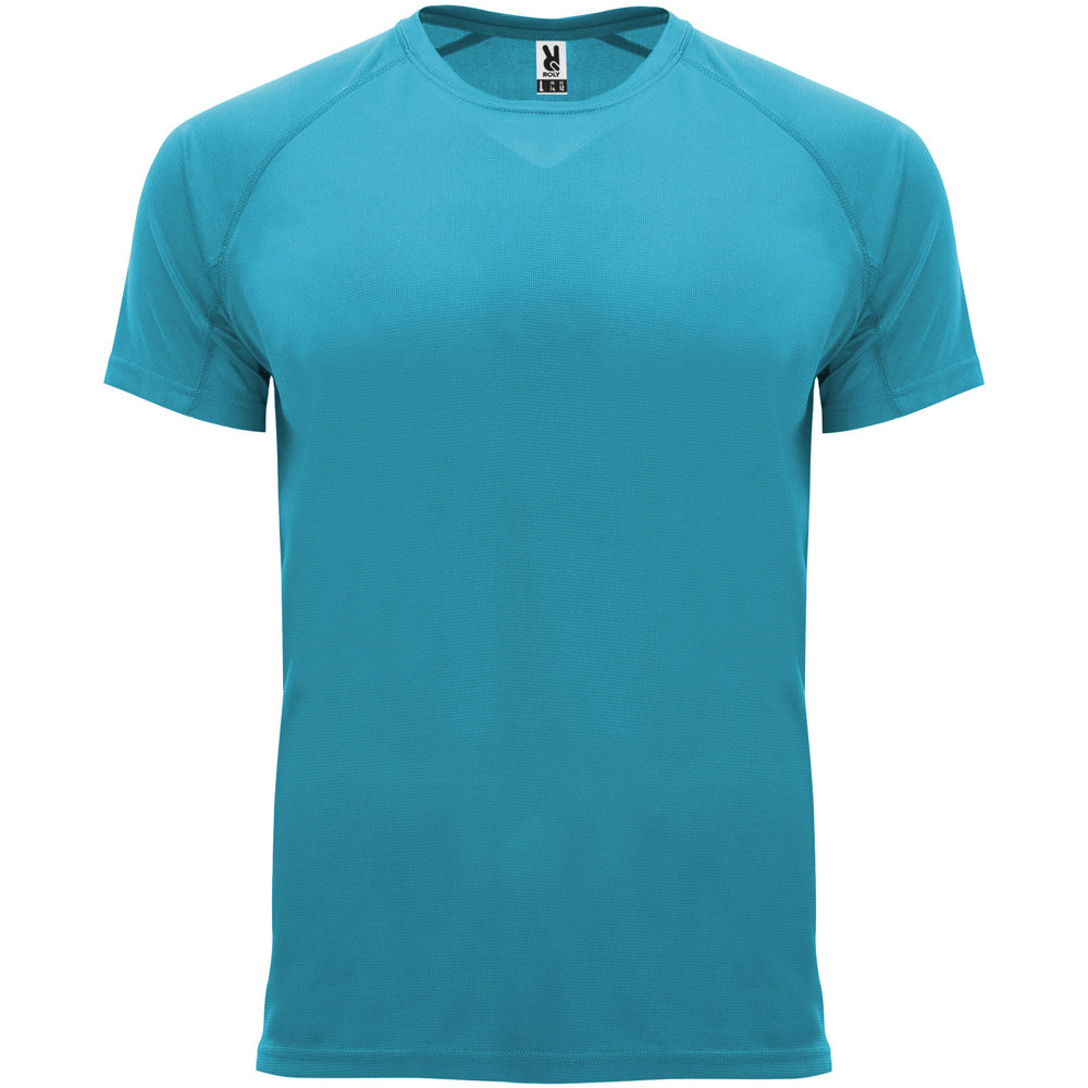 Bahrain 135 g/m² sportshirt met korte mouwen voor kinderen - Turkoois